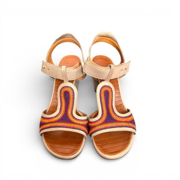 Chie Mihara Multicolor Striped Sandals - Picture 4 of 7